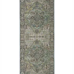 OBSESSIONS Green & Olive-Green Printed Rectangular Bedside Runners image 4
