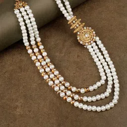 JIYANSHI FASHION Men Gold-Plated Layered Necklace-image-66