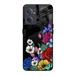 QRIOH Floral Printed OnePlus Nord CE 2 Back Case Mobile Accessories-picture-29