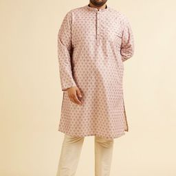 Manyavar Men Printed Regular Kurta with Pyjamas-image-34