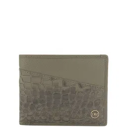 Da Milano Men Ethnic Motifs Printed Leather Two Fold Wallet-12