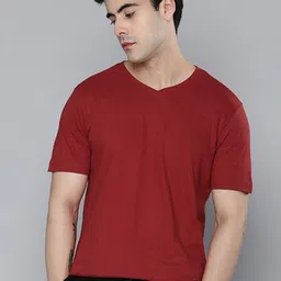 R.Code by The Roadster Life Co. Men V-Neck T-shirt-image-50