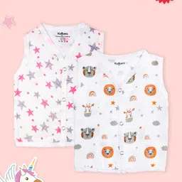 Kidbea Infants Pack Of 2 Printed Pure Bamboo Jhabla JH_03_PO2_03-picture-29