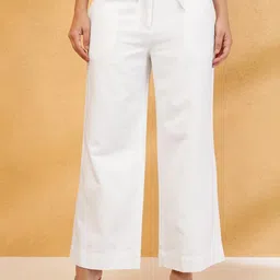Fabindia Women Wide Leg Trousers-picture-37