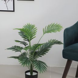 Home Bloom Green & Black Artificial Areca Palm Plant With Pot-39