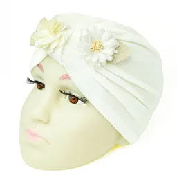 THE LITTLE LOOKERS Kids Soft Hosiery Turban Bow Knot Cap-image-92