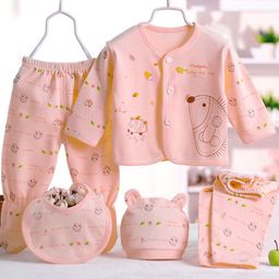 Fancy Walas Kids 5-Piece Pure Cotton Baby Apparel Gift Set-25