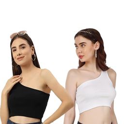 PINOVO One Shoulder Cotton Crop Top-image-49