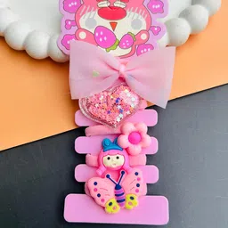 Radhya Accessories Women Set of 5 Pink Pop Princess Hair-image-67