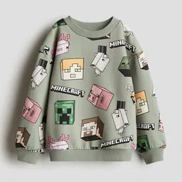H&M Boys Oversized Printed Sweatshirt-17