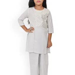 Megha Overseas Girls Gotta Patti Kurta with Pyjamas-picture-25