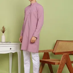 FUBAR Men Textured Kurta with Pyjama-picture-23