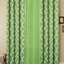 Dekor World Multicoloured Set of 3 Window Curtain image 4