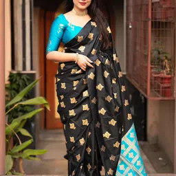 AVANTIKA FASHION Woven Design Pure Silk Banarasi Saree-48