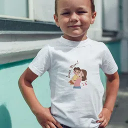Pranava Boys Printed Organic Cotton Applique T-shirt-image-79