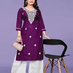 PATDOM Women Embroidered Straight Kurta-picture-51