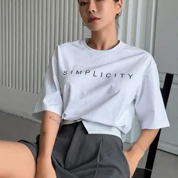SZN Women White Cotton Printed Tshirts-picture-32
