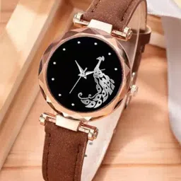 Miss Perfect Women Embellished Dial & Leather Bracelet Style Straps Analogue Watch LJ90-picture-33