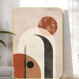SAF White & Brown Wood Abstract Wall Paintings-image-25