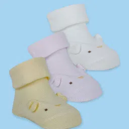 Baby Moo Unisex Kids Cotton Booties-55