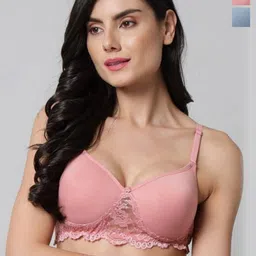 Calcados Pack Of 2 Full Coverage Cotton Lightly Padded Bras-13