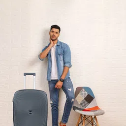 Polo Class Set Of 2 Textured Hard-Sided Trolley Suitcase-image-58