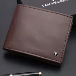 Van Heusen Men Leather Two Fold Wallet-15
