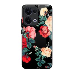 QRIOH Floral Bunch Glass Oppo Reno13 5G Back Case-image-43