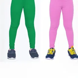 Tik Tok WEARS Girls Pink Churidar Length Leggings-picture-33
