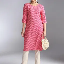 Moda Rapido Women Geometric Printed Kurta-image-37