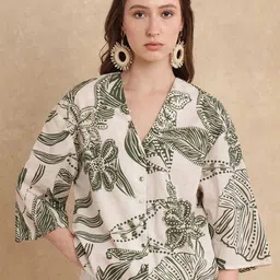 RAREISM Floral Print Cotton Top-picture-15