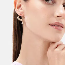 DressBerry Crescent Shaped Drop Earrings-picture-20