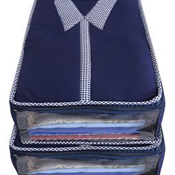 Kuber Industries Blue Set of 2 Regular Multi-Utility Organisers image 3