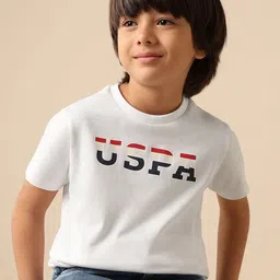 u.s. polo assn. kids Uspa Kids Boys Brand Printed Regular Fit Cotton T-shirt-picture-10