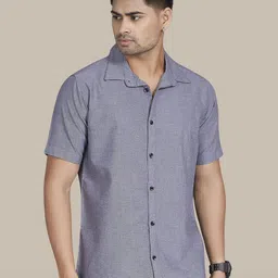 DIVISIVE Club Slim Fit Spread Collar Cotton Casual Shirt-picture-6