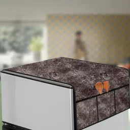 The Furnishing Tree Brown Printed Refrigerator Cover-picture-35