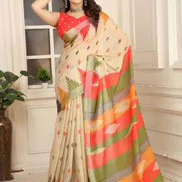 Mitera Pure Cotton Saree-image-85