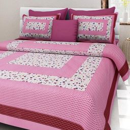 E Elma Unisex Pink Bedsheets-image-38