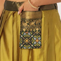 Payu Semi-Stitched Lehenga & Unstitched Blouse With Dupatta image 2