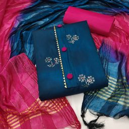 Rangtulika Ethnics Embellished Unstitched Dress Material-picture-2
