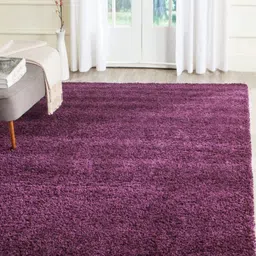 IMRA CARPET Purple Shaggy Carpet-picture-14