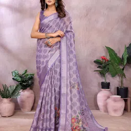SUVIKAS CREATION Ethnic Motifs Printed Saree-image-43