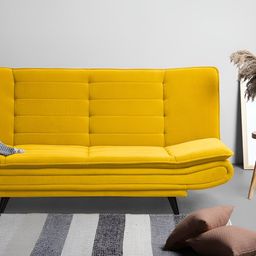 Sleepyhead Sofabed Two Foldable 3 Person Sofa Cum Bed Fabric Sunshine Yellow-image-19