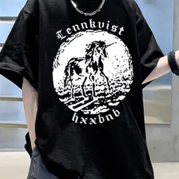 Xsole Boys Oversized Typography Printed Round Neck Cotton T-shirt-image-33