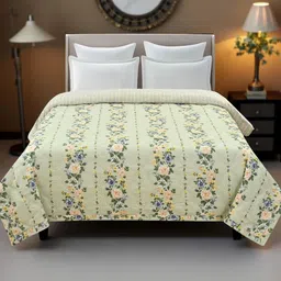 IVAZA Lime Green AC Room Double Bed Microfibre Comforter-image-96