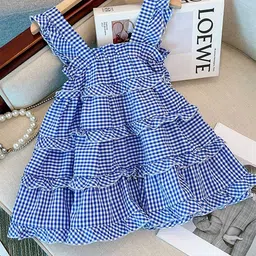 LULU & SKY Checked Fit & Flare Dress-picture-30