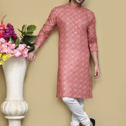 RANAK Men Geometric Printed Thread Work Kurta-picture-44