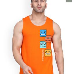 SLOWLORIS Pack Of 2 Printed Gym Vests
SL26 COMBO (LOUD LGTGREEN) (JUST ORANGE)-image-28