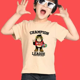NUSYL Boys Graphic Printed Round Neck Cotton T-shirt-image-97