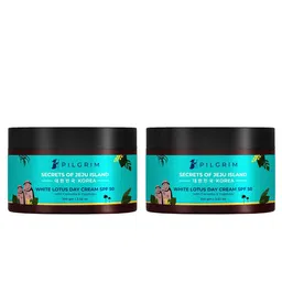 Pilgrim Set of 2 White Lotus Day Cream SPF 50 with Hyaluronic Acid for Skin Brightening-3